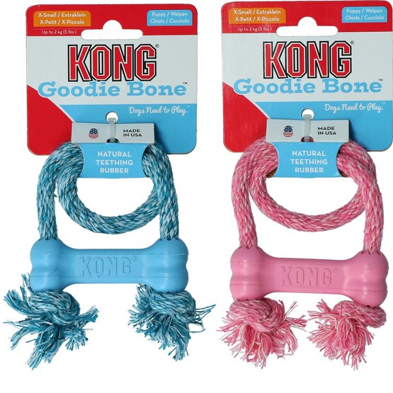 Puppy goodiebone met touw