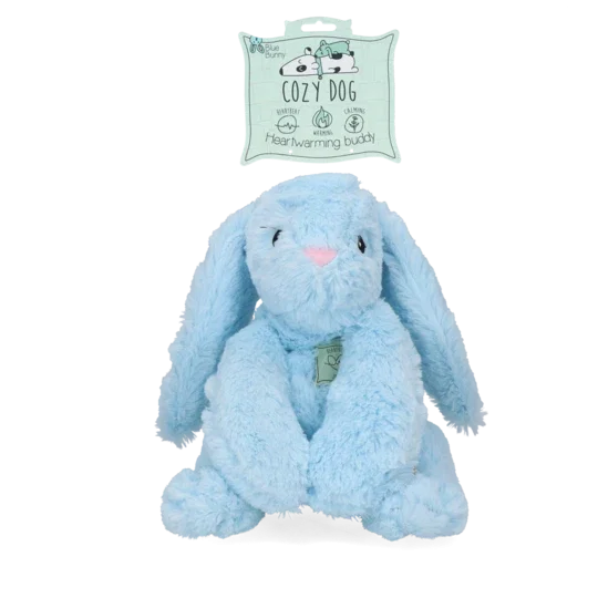 Cozy dog bunny comfort knuffel blauw