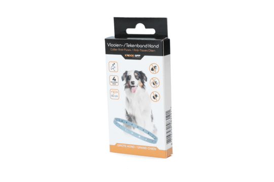 Knock off vlooien en tekenband grotere hond 60cm