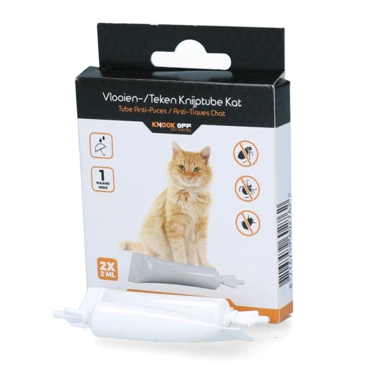 Knock off vlooien en teken pipet kat