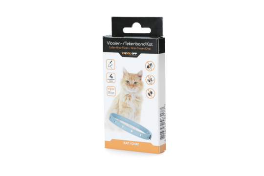 Knock off vlooien en tekenband kat 35cm
